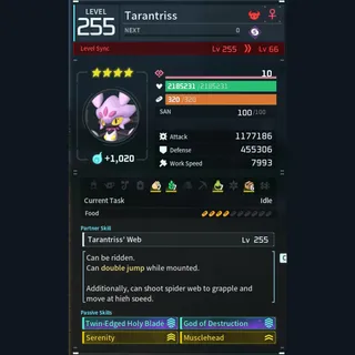 Palworld: Modded Tarantriss godroll (attacker) pal Pals | Pal World | Pals