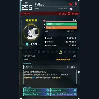 Modded Felbat god-roll (tank)
