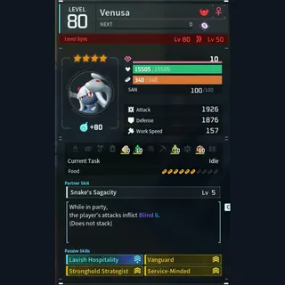 Max Legit Venusa god-roll (booster)