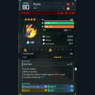 Max Legit Pyrin god-roll (glider/transport/full-speed mount)