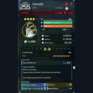 Modded Hartalis god-roll (worker)