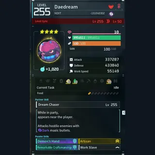 Modded Daedream god-roll (worker)