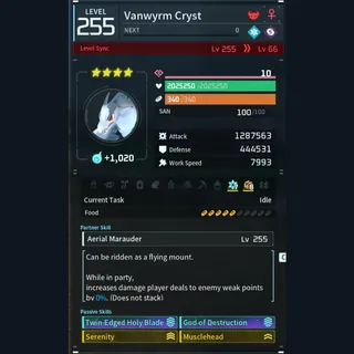 Palworld: Modded Vanwyrm godroll (attacker) pal Pals | Pal World | Pals