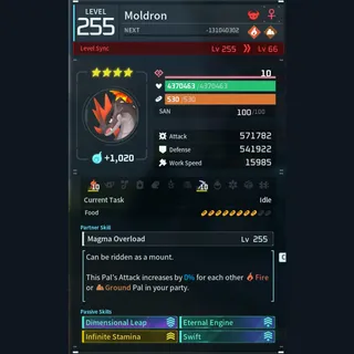 Palworld: Modded Moldron godroll (mount) pal Pals | Pal World | Pals
