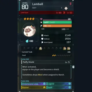 Max Legit Lamball god-roll (glider/transport/full-speed mount)