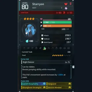 Max Legit Starryon god-roll (booster)