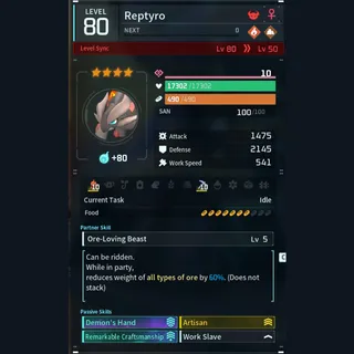 Max Legit Reptyro god-roll (worker)