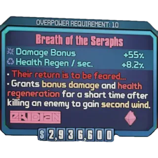 borderlands 2: Breath of the Seraphs (Xbox/PC) (adjustable level) 