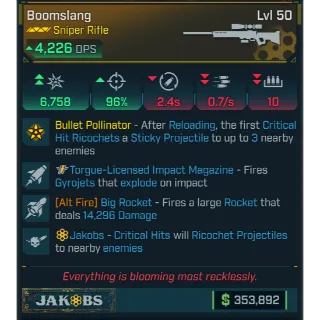 GROLL boomslang (big rocket)(togue)