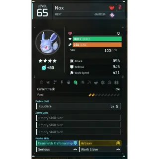 nox godroll (worker) pal palworld