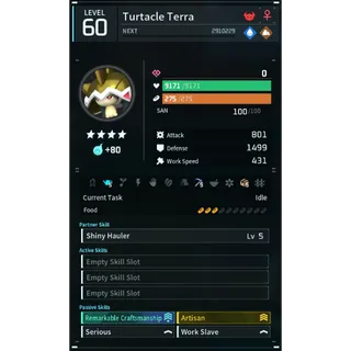 Palworld: turtacle terra (worker) Pals | Pal World | Pals