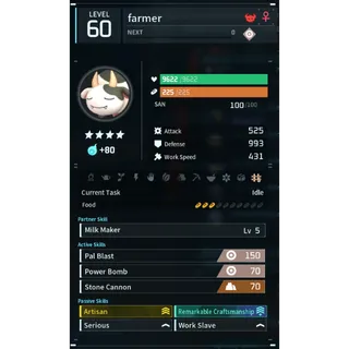mozzarina (worker)(god-roll) Palworld