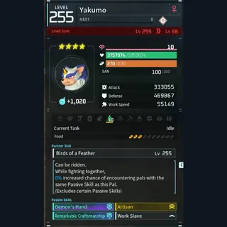 Palworld: Modded Yakumo godroll (worker) pal Pals | Pal World | Pals