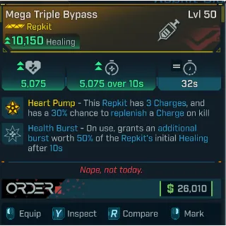 GROLL mega triple bypass (health burst) repkit