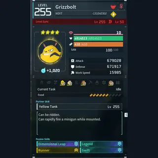 Modded Grizzbolt god-roll (glider/transport/full-speed mount)
