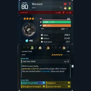 Max Legit Warsect god-roll (booster)