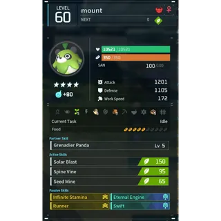 mossanda mount palworld (mount)(god-roll) Palworld