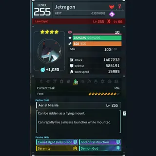 Palworld: Modded Jetragon godroll (attacker) pal Pals | Pal World | Pals