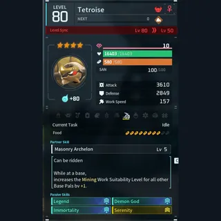 Max Legit Tetroise god-roll (legit attacker)