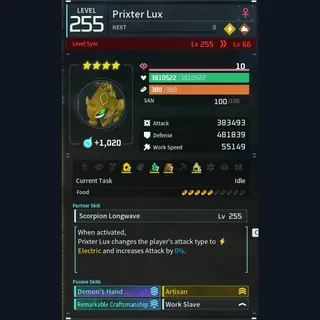 Palworld: Modded Prixter godroll (worker) pal Pals | Pal World | Pals