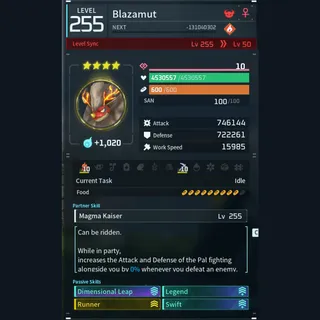 Modded Blazamut god-roll (glider/transport/full-speed mount)