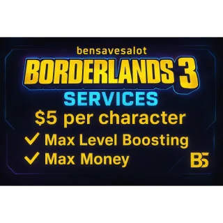 Borderlands 3 – Max Level Boosting & Max Money Service