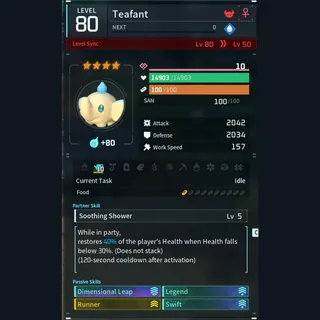 Max Legit Teafant god-roll (glider/transport/full-speed mount)