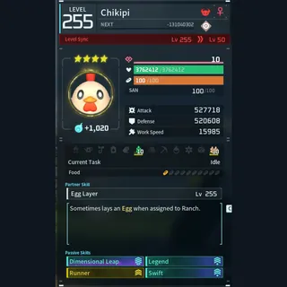 Modded Chikipi god-roll (glider/transport/full-speed mount)