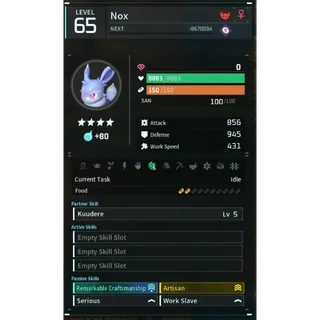 nox godroll (worker) pal palworld