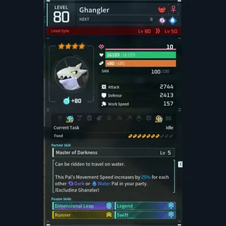 Max Legit Ghangler god-roll (glider/transport/full-speed mount)