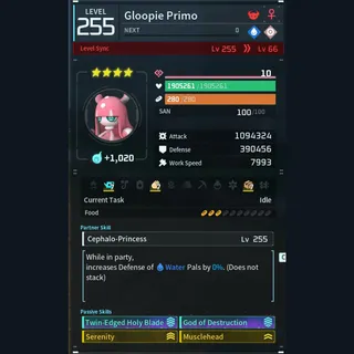 Palworld: Modded Gloopie godroll (attacker) pal Pals | Pal World | Pals