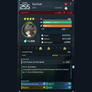 Modded Gorirat god-roll (glider/transport/full-speed mount)
