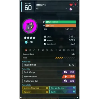 kitsun noct mount palworld (mount)(god-roll) Palworld