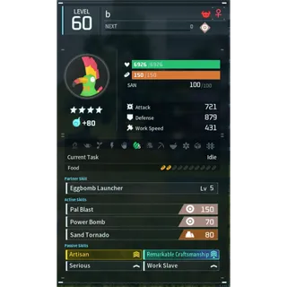 Tocotoco godroll (worker) pal palworld