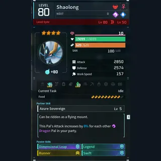 Max Legit Shaolong god-roll (glider/transport/full-speed mount)