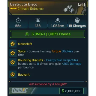 modded level 1 destructo disc (gamma burst hulk)