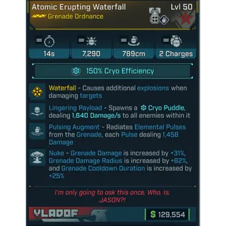 GROLL atomic erupting waterfall (cryo)
