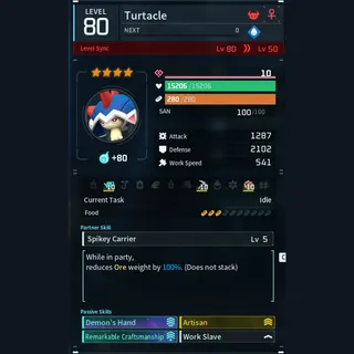 Max Legit Turtacle god-roll (worker)