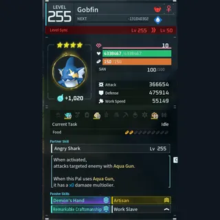 Modded Gobfin god-roll (worker)