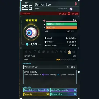 Modded Demon Eye god-roll (attacker)