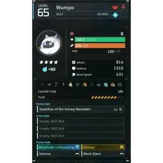 Palworld: wotan (worker)(god-roll) | Pal World | Pals