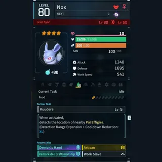 Max Legit Nox god-roll (worker)