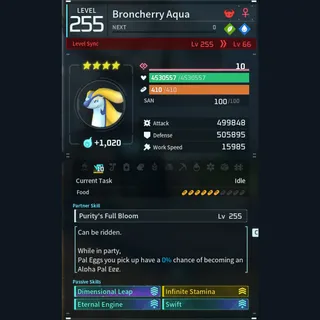 Palworld: Modded Broncherry godroll (mount) pal Pals | Pal World | Pals