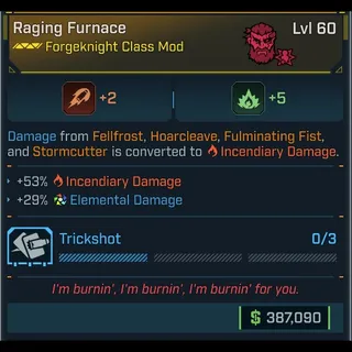 Borderlands 4: Furnace God-Roll level 60 | BL4 | Borderlands