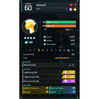 Relaxaurus lux mount palworld (mount)(god-roll) Palworld