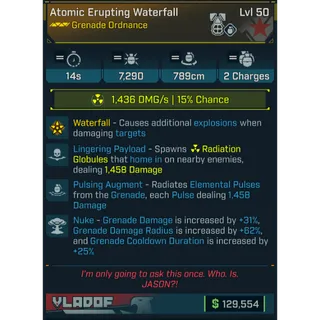 GROLL atomic erupting waterfall (radiation)