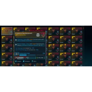 Borderlands 4: All vindictive Enhancements level 60 or any level