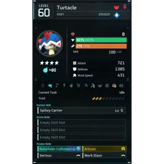 turtacle (worker) Palworld