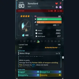Max Legit Xenolord god-roll (legit attacker)