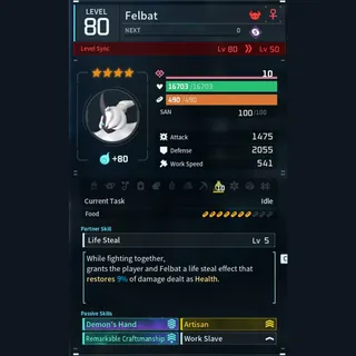 Max Legit Felbat god-roll (worker)